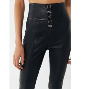 BLANK NYC daddy soda hook eye vegan leather pants